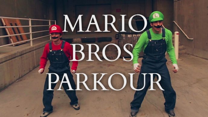 mario bros parkour