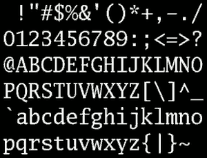 ASCII: Curiosos símbolos mediante códigos